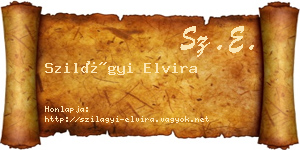 Szilágyi Elvira névjegykártya