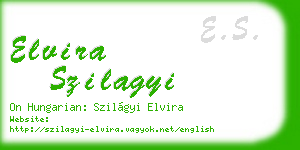 elvira szilagyi business card