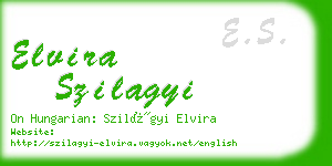 elvira szilagyi business card